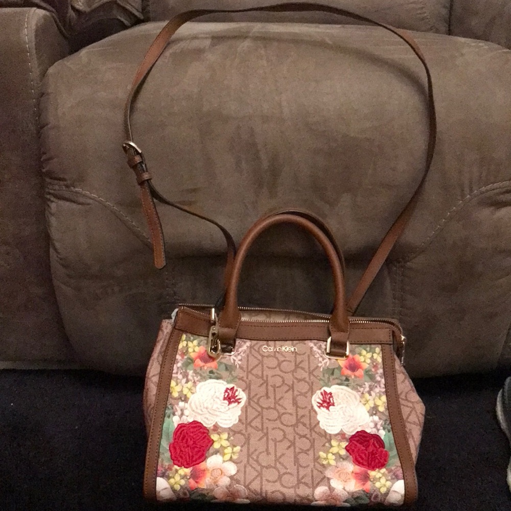 Calvin Klein embroidered purse